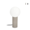 Lampe de table style minimaliste Ø15x30cm abat-jour rond en verre Delphine Promotion