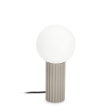 Lampe de table style minimaliste Ø15x30cm abat-jour rond en verre Delphine Offre
