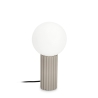 Lampe de table style minimaliste Ø15x30cm abat-jour rond en verre Delphine Offre