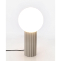 Lampe de table style minimaliste Ø15x30cm abat-jour rond en verre Delphine Réductions