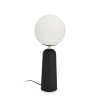 Lampe de table design moderne abat-jour rond en verre dépoli Delphine Prix