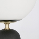 Lampe de table design moderne abat-jour rond en verre dépoli Delphine Caractéristiques