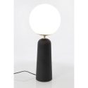 Lampe de table design moderne abat-jour rond en verre dépoli Delphine Dimensions