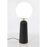 Lampe de table design moderne abat-jour rond en verre dépoli Delphine Dimensions