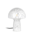 Lampe de table moderne en verre transparent travaillé 20x25,5 Carysa Promotion
