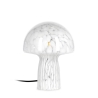 Lampe de table moderne en verre transparent travaillé 20x25,5 Carysa Promotion