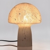 Lampe de table moderne en verre transparent travaillé 20x25,5 Carysa Remises