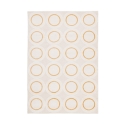 Tapis de salon motif cercles crème et jaune 200x290cm Zina Promotion