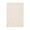 Tapis de salon motif cercles crème et jaune 200x290cm Zina Promotion