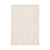 Tapis de salon motif cercles crème et jaune 200x290cm Zina Promotion