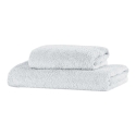 Lot de 2 serviettes de bain en éponge de coton 110x60 et 60x40 Denver 