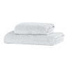 Lot de 2 serviettes de bain en éponge de coton 110x60 et 60x40 Denver 