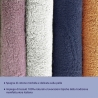 Lot de 2 serviettes de bain en éponge de coton 110x60 et 60x40 Denver 