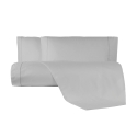 Parure de housse de couette pour lit double avec taie en coton Toronto 