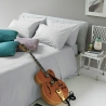 Parure de housse de couette pour lit double avec taie en coton Toronto Vente