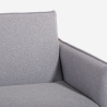 Canapé-lit 3 places inclinable clic-clac en tissu beige Gamma Catalogue