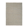 Tapis rectangulaire 200x300 pour salon en jute et coton bleu Ruanda Promotion