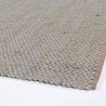 Tapis rectangulaire 200x300 pour salon en jute et coton bleu Ruanda Vente
