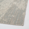 Tapis moderne pour salon 160x230 en polyester bleu crème Silva Vente