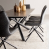 Tapis de salon cuisine 200x290cm beige en viscose et laine Arena Vente