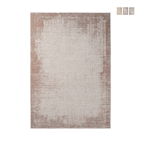 Tapis moderne rectangulaire pour salon 160x230 en jute et polyester Silva Promotion
