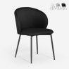 Chaise moderne pour salle à manger et cuisine en tissu design Kadim Réductions