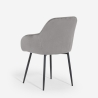 Chaise fauteuil en velours avec accoudoirs pour salle à manger Karta Vente