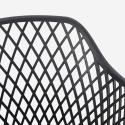 Chaise de cuisine moderne design en polypropylène avec accoudoirs Vetra Dimensions