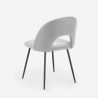 Chaise élégante rembourrée en tissu pour salon salle à manger Sarwa Vente
