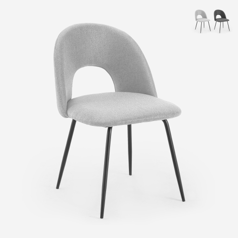 Chaise élégante rembourrée en tissu pour salon salle à manger Sarwa Promotion