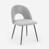 Chaise élégante rembourrée en tissu pour salon salle à manger Sarwa Réductions