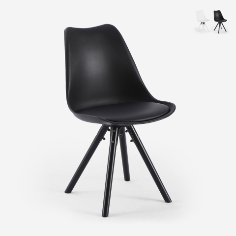 Chaise moderne pour salle à manger et cuisine style nordique Dorva Promotion