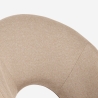 Chaise design élégante rembourrée pour cuisine et salle à manger Jarla Dimensions