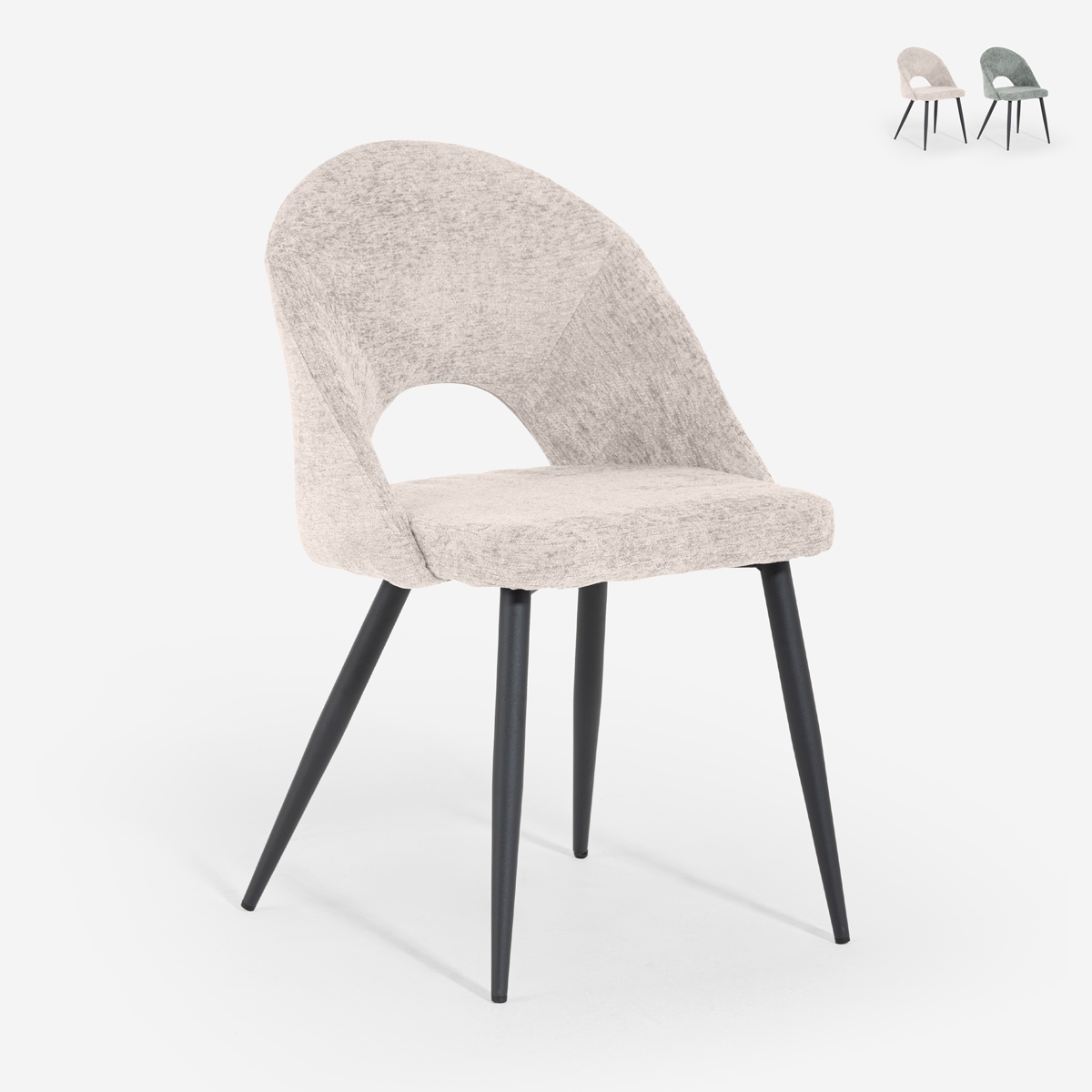 Chaise moderne en chenille pour cuisine salon salle à manger Lotur Promotion Chaise moderne en chenille pour cuisine salon salle à manger Lotur Promotion