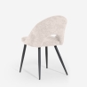 Chaise moderne en chenille pour cuisine salon salle à manger Lotur Vente