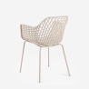 Chaise moderne d'extérieur pour jardin avec accoudoirs en polypropylène Tzura Offre