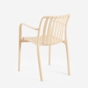 Chaise moderne avec accoudoirs en polypropylène pour jardin extérieur Simao Offre