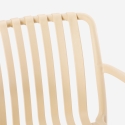 Chaise moderne avec accoudoirs en polypropylène pour jardin extérieur Simao Réductions