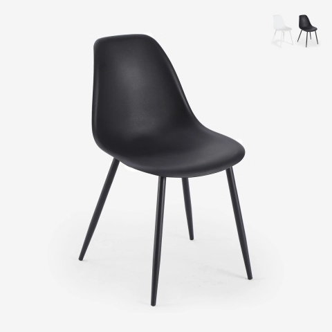 Chaise élégante en polypropylène pour cuisine et salle à manger Lusar Promotion