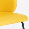 Chaise rembourrée élégante en tissu pour cuisine et salle à manger Kasva 