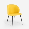Chaise rembourrée élégante en tissu pour cuisine et salle à manger Kasva Dimensions