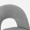 Tabouret de bar moderne avec dossier en tissu Tiren pour bar et cuisine Caractéristiques