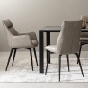 Tapis de salon rectangulaire moderne 155x230cm gris argenté Suri Catalogue