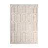 Tapis moderne 200x290 cm pour salon chambre à coucher crème gris Zina Promotion