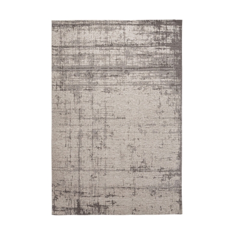 Tapis de salon moderne 200x290cm gris en chenille et polyester Yuno Promotion