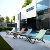 Chaise longue pliante lounge inclinable Bizzotto Taylor 