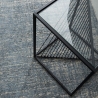Tapis de salon moderne 160x230cm bleu beige en viscose laine Arena Offre