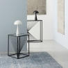 Tapis de salon moderne 160x230cm bleu beige en viscose laine Arena Remises