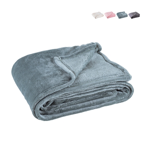 Plaid couverture douce polyester pour chambre et salon 150x200 Penelope Promotion