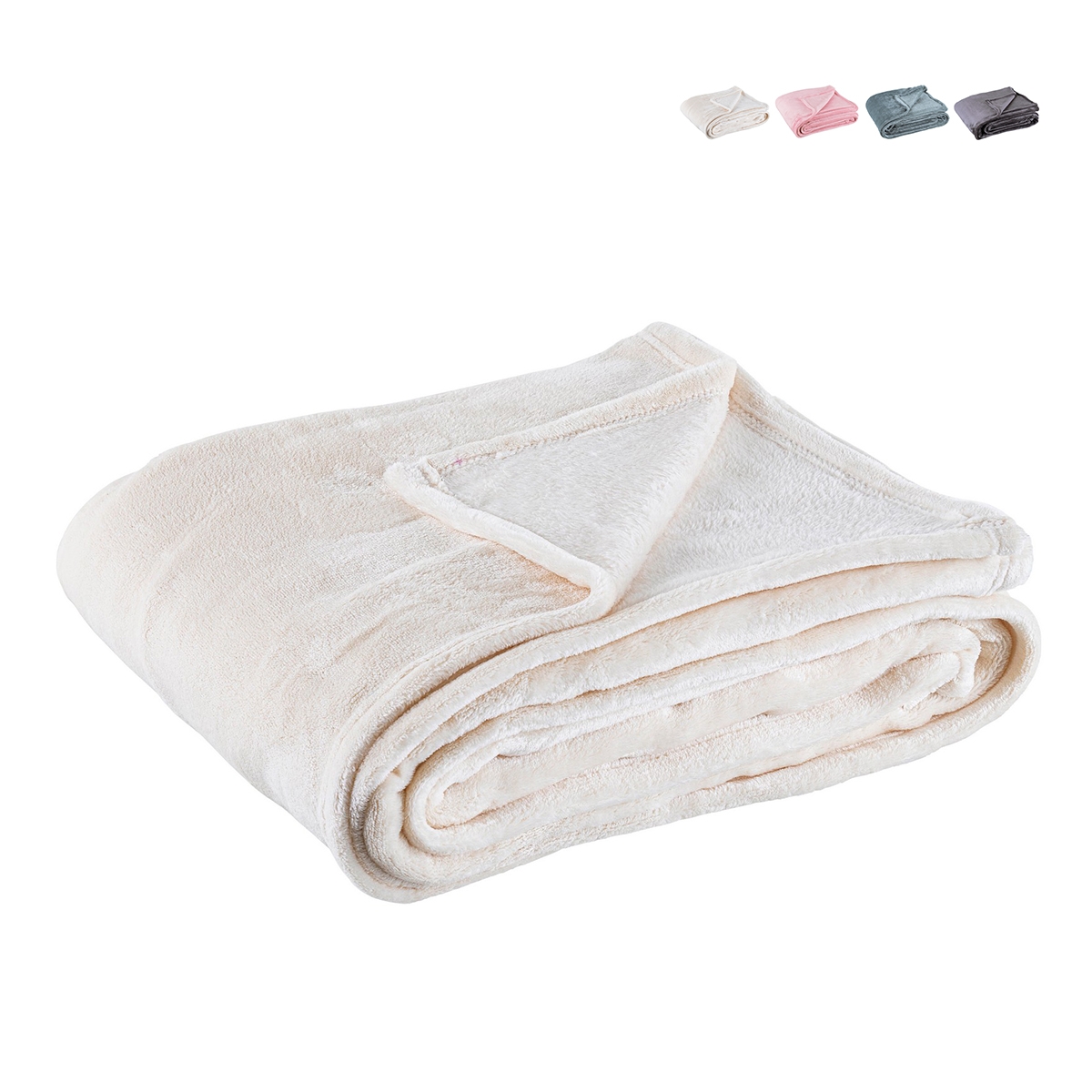 Plaid doux en polyester pour chambre et salon 130x160 Penelope Promotion Plaid doux en polyester pour chambre et salon 130x160 Penelope Promotion